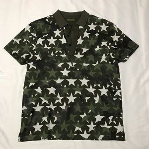 Valentino “camustar-print” Polo